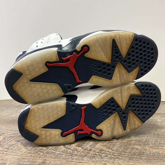 Air Jordan 6 Retro “Olympic” White Midnight Navy Varsity Red – Men’s Size 10 main image 8